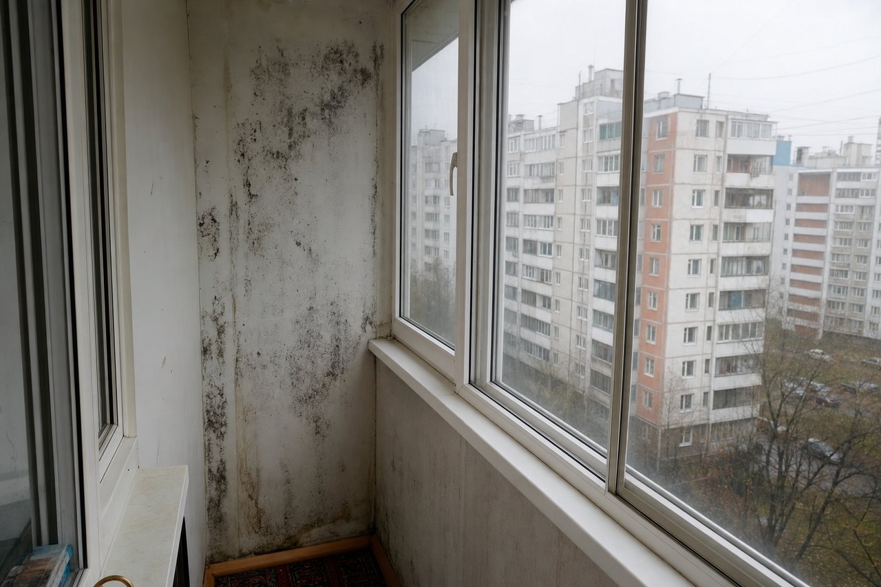 Плесень на балконе и лоджии — методы устранения